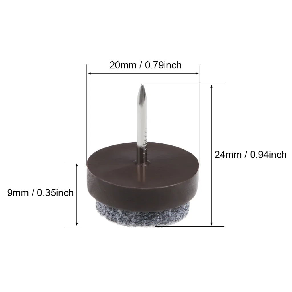 L-G-N20F_3.Felt Tip Nylon Nail Glide (20mm Diameter) BROWN.webp
