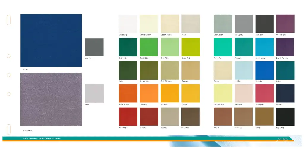 Colour Chart - Pacifica STANDARD Vinyl Range-1.webp