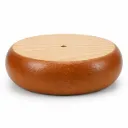 Large Timber Bun Foot Leg 140x45mm STAINED