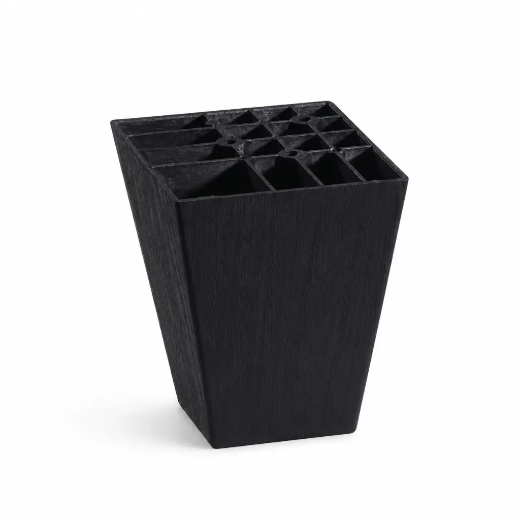 Plastic Leg Square Side Taper 100mm