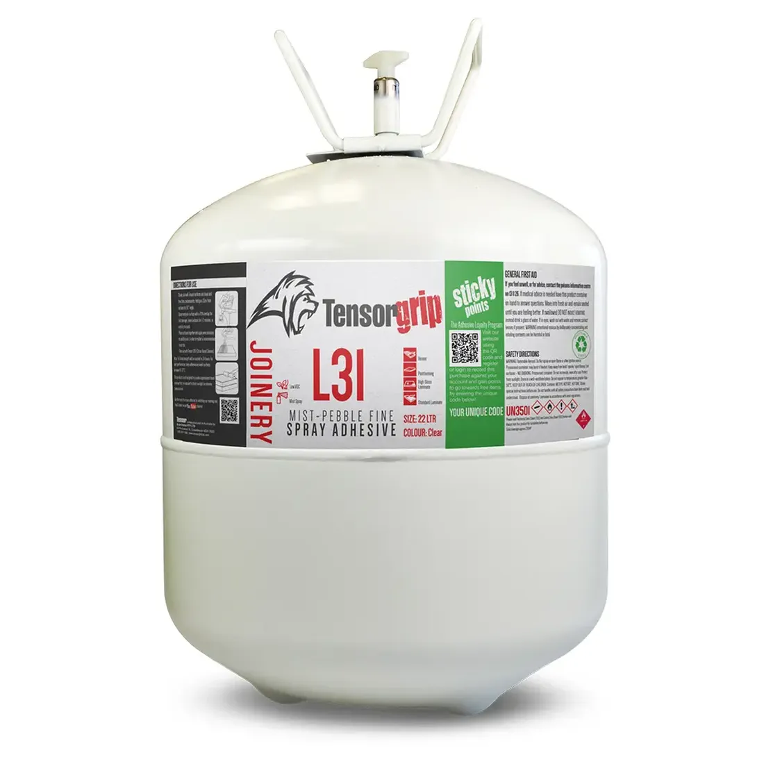 [ADH-CANIS-L31] TensorGrip L31 Mist-Pebble Fine Spray Adhesive (22L)