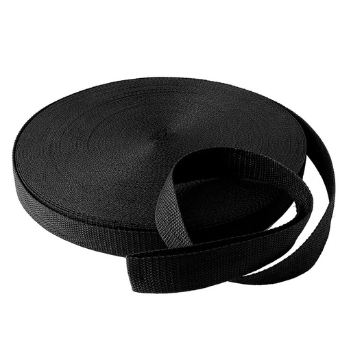 Polypropylene Webbing (50m/Roll) BLACK 